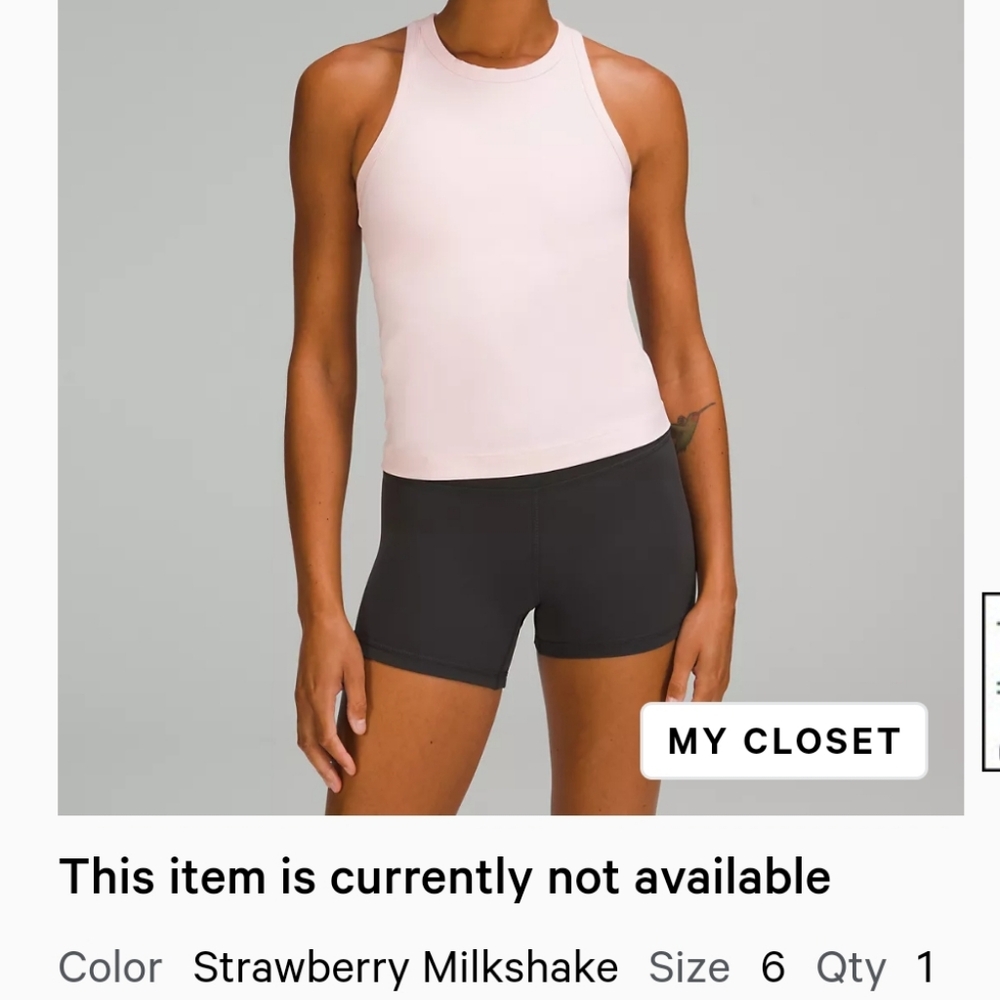 Align Waist-Length Racerback Tank Top